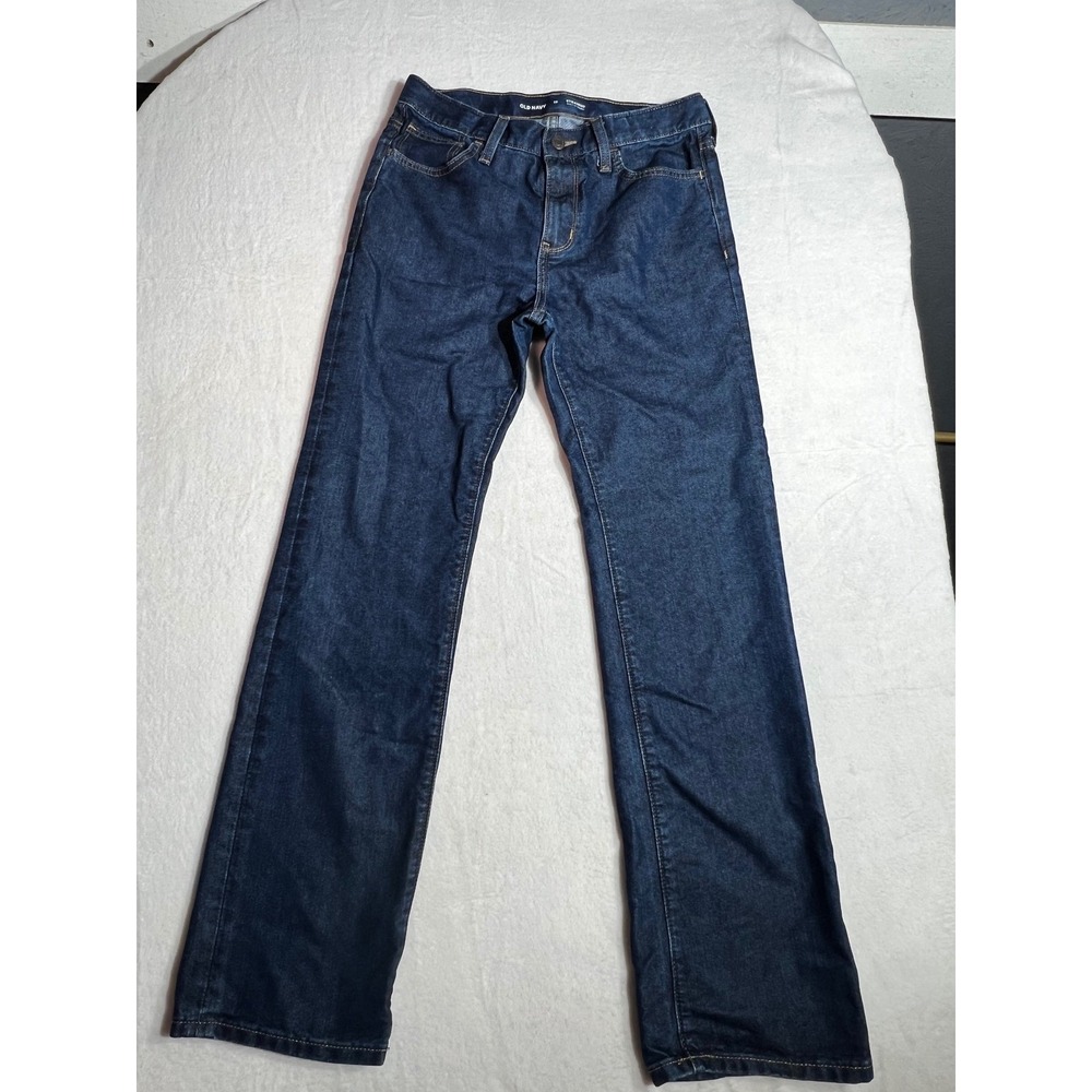Old Navy Straight Built-In Tough Dark Wash Denim Jeans Size 16 Women
